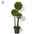 120cm 150cm 3 pcs artificial boxwood topiary ball tree with pot